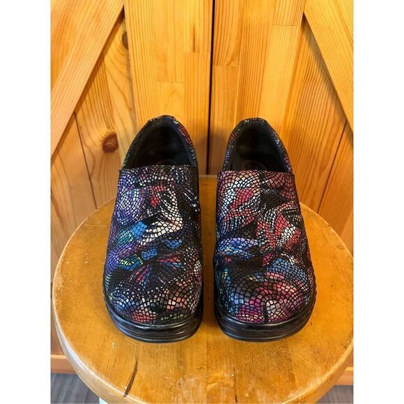 KLOGS Women's Leather Nursing Clogs Multicolor Size 7M - Picture 2 of 9